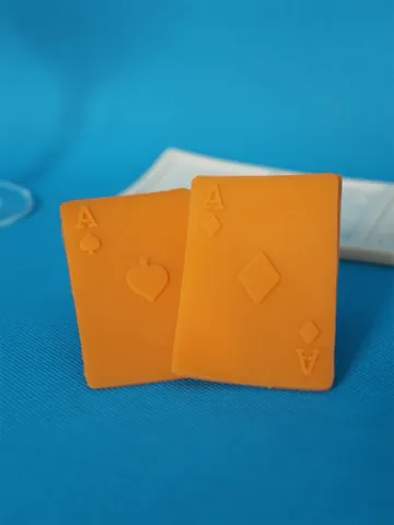 Stampo in Silicone per Carte da Gioco Fai-da-Te per Torta Fondente Cioccolato Sapone Fatto a Mano Strumento da Forno Rettangolare