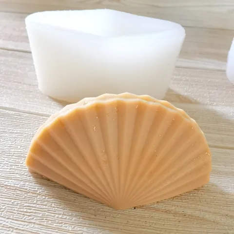 Moule en Silicone de Conque de Coquille de Série Océan pour la Décoration de Gâteau de Savon de Bougie d'Aromathérapie DIY Moule Artisanal