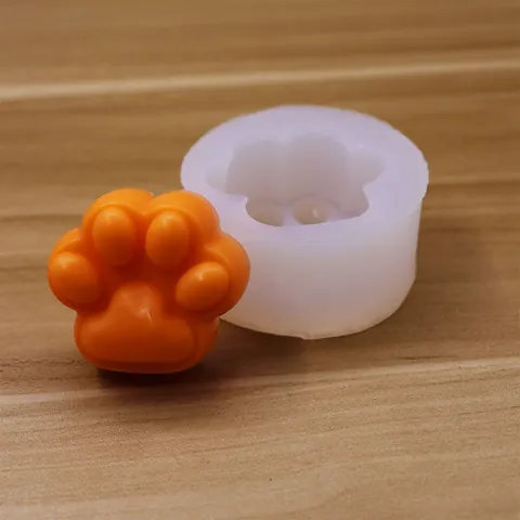 Molde de Silicona con Forma de Pata de Gato para Decoración de Pasteles y Mousse de Chocolate Molde para Jabón Hecho a Mano DIY