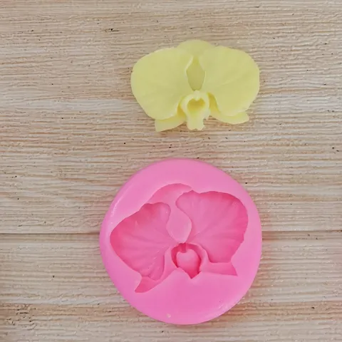 DIY Καλούπι Σιλικόνης σε Σχήμα Βεντάλιας και Ορχιδέας για Σοκολάτα Fondant Πηλό Διακόσμηση Τούρτας Εργαλεία Ζαχαροπλαστικής