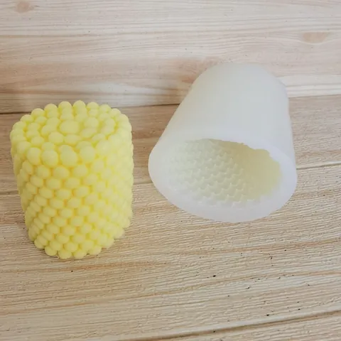3D Blase Zylinder Silikon Kerzenform DIY Kugel Aromatherapie Wachsform Für Gips Seife Ornament Putz Herstellung Handwerk Werkzeug
