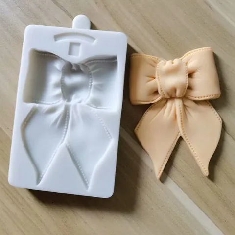 Große Schleifen-Silikonform Für Schokolade Fondant Fimo Ribbon Bow Shape Backwerkzeug Küche DIY Handwerk Form