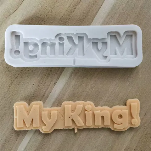 My King Queen Big Boss Letter Silicone Cake Topper Mold Cookie Fondue Decorating Tool DIY Baking Kitchen Accessories