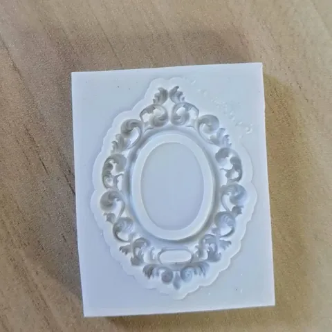 European Retro Embossed Photo Frame Silicone Mold For Cake Decorating DIY Fondant Chocolate Clay Mirror Frame Crafting Tool