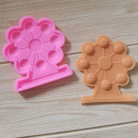 Riesenrad Silikon Schokolade Fondant Kuchen Dekoration Form Märchen Windmühle Form Backwerkzeug Für DIY Dessert Dekoration