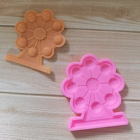 Riesenrad Silikon Schokolade Fondant Kuchen Dekoration Form Märchen Windmühle Form Backwerkzeug Für DIY Dessert Dekoration