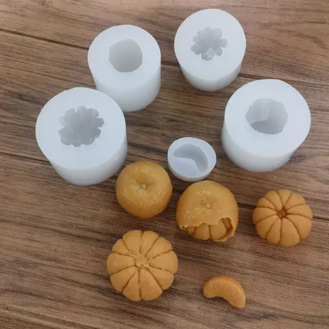Moule en Silicone en Forme d'Orange DIY Mousse au Chocolat Décoration en Plâtre d'Aromathérapie Outil de Cuisson pour Artisanat