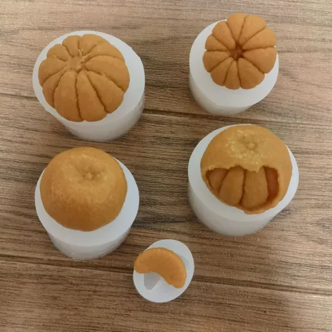 Moule en Silicone en Forme d'Orange DIY Mousse au Chocolat Décoration en Plâtre d'Aromathérapie Outil de Cuisson pour Artisanat