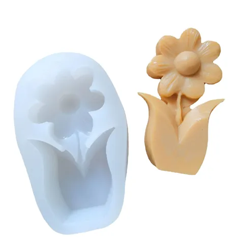 3D Καλούπι Σιλικόνης Λουλούδι Τουλίπα για DIY Αρωματικά Κεριά Σοκολάτα Μους Τούρτα Ψήσιμο Χειροτεχνία Γύψος Εργαλείο
