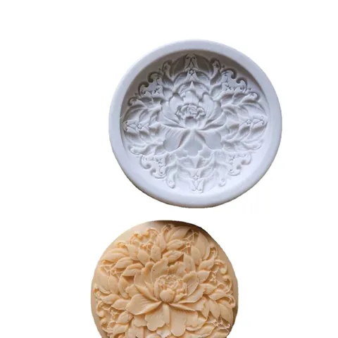 Chinese Style Silicone Cake Mold Traditional Dragon Phoenix Pattern Fondant Chocolate Relief Baking Mold Kitchen Tool
