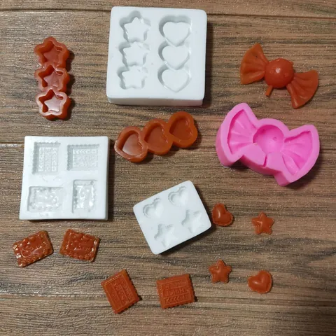 Schleife Herz Stern Silikon Lutscher Formen Schokolade Keks Backwerkzeuge DIY Handwerk Zucker Süßigkeiten Form Für Küche Party Dekor
