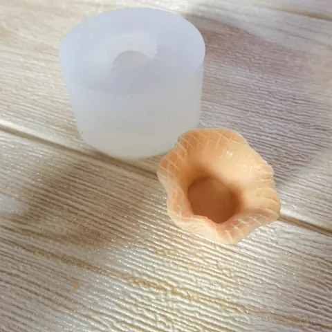 Silicone Mold For Cake Flower Holder Aromatherapy Gypsum Chocolate Soap DIY Baking Tool Waffle Bowl Decoration Mold