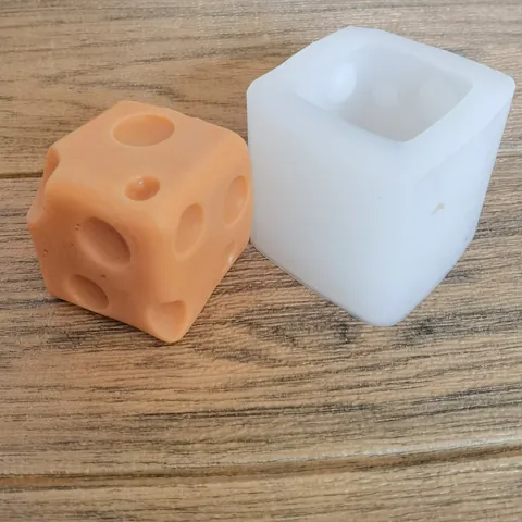 Square Dice Silicone Mold For Chocolate Mousse Aroma Candle Gypsum DIY Baking Tool Cheese Shape Ice Cube Tray Mold