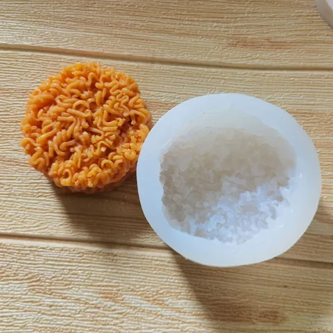 Simulation Instant Noodle Shaped Silicone Mold For Cake Decoration Fondant Chocolate Mousse Candle Plaster DIY Baking Tools