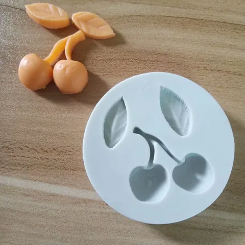 Kers Fruit Vorm Cake Decoratie Vorm Chocolade Vloeibare Siliconen Vorm Voor Koekjes Mousse Bakken DIY Keukengerei