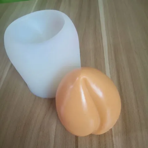 Stampo in Silicone a Forma di Frutto Pesca della Longevità 3D Stampo in Silicone Liquido Stereo Grande per Cioccolato al Gesso per Aromaterapia Torta Mousse Sapone Fatto a Mano