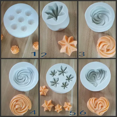 Lebensmittelechte Silikon Backform Für Schokolade Fondant Zuckerwürfel Spirale Herz Stern Form DIY Kuchen Deko Werkzeug