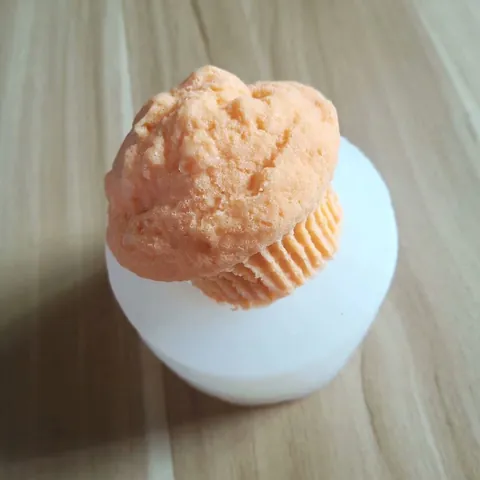 Muffin Cup Shape Silicone Mold For DIY Aromatherapy Plaster Fondant Chocolate Simulation Candle Handmade Cake Baking Mold