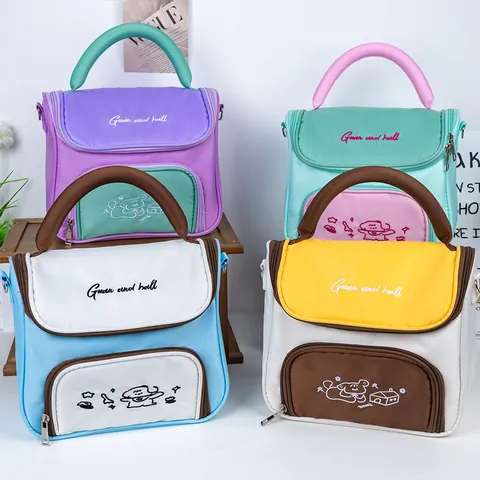 Ins Minimalist Large Capacity Handheld Canvas Storage Bag Student Stationery Pencil Case Multi-functional Toiletry Bag For School Women Girls