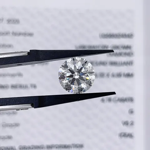 Certified Lab Grown Diamond Loose Stone Round Brilliant Cut Lab Created Diamond For Jewelry Making Engagement Wedding Ring Accessory
