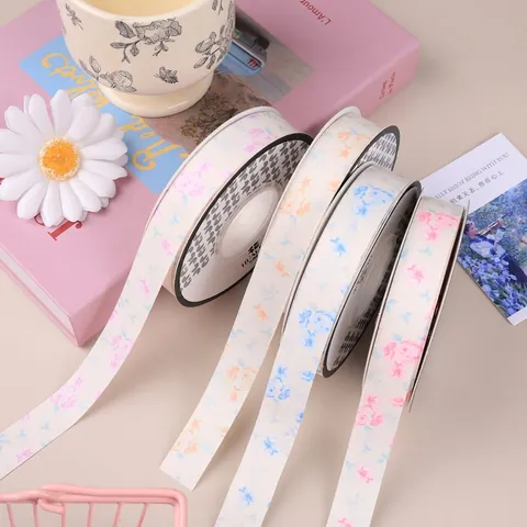 Cinta Mate Con Estampado Floral Vintage Para Envolver Ramos De Flores Cajas De Regalo Decoración De Pasteles Manualidades DIY
