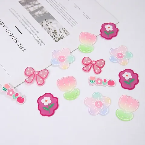 Handmade Flower Bouquet Decoration Accessories DIY Cake Gift Box Ornaments Tulip Bow Shapes For Wedding Party Women Gift