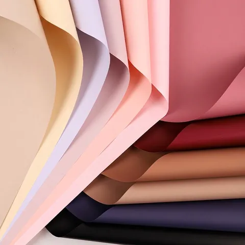 Carta da Imballaggio per Fiori Tinta Unita Opaca Ispessita Impermeabile Carta da Regalo per Bouquet Fai-da-Te Composizioni Floreali Artigianato