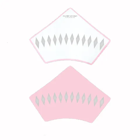 Mother's Day Waterdrop Shaped Flower Packaging Paper Cardboard Bouquet Wrapper Integrated Shaping Sheet For Florist DIY Floral Gifts Arrangement