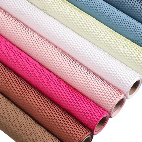 Waterproof Honeycomb Paper Flower Wrapping Paper Kraft Cushioning Lining Paper Mesh Bouquet Decoration DIY Gift Wrapping