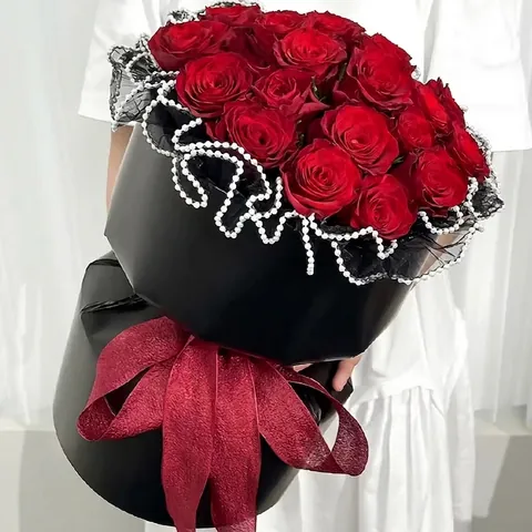 Hoja de Fijación para Empaque Floral de Una Pieza Estilo Coreano Material de Modelado de Ramo de Flores en Cartón Impermeable para Floristería