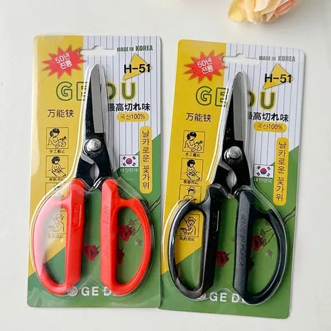 Cesoie per Fiori Professionali in Stile Coreano Forbici da Giardinaggio in Acciaio Inossidabile Strumenti Manuali Ispessiti per Composizioni Floreali H-51