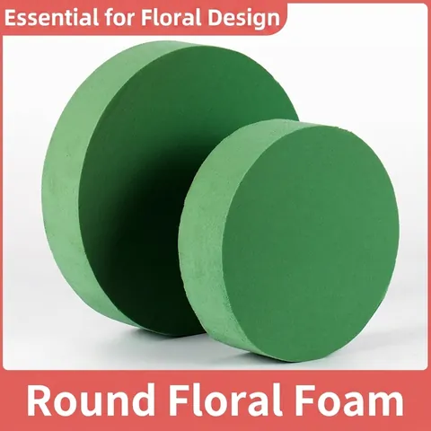 Round Floral Foam Absorbent Base For Flower Arrangement DIY Floral Mud Disc For Bouquet Flower Art Decoration Home Decor