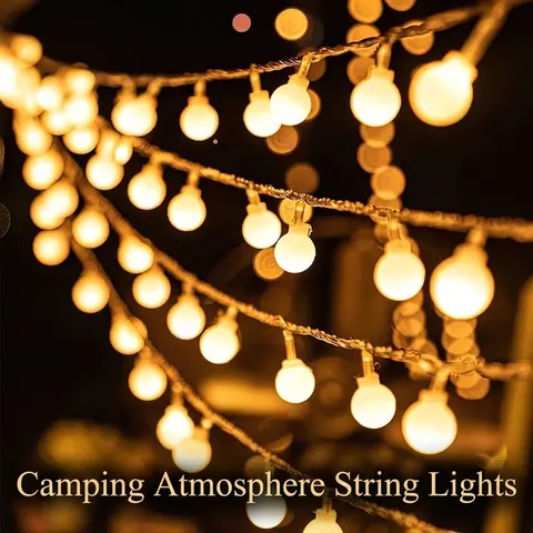 Warm White LED Globe String Lights Starry Sky Decorative Lights Battery Operated For Bedroom Dorm Decor Christmas Party Indoor Lighting