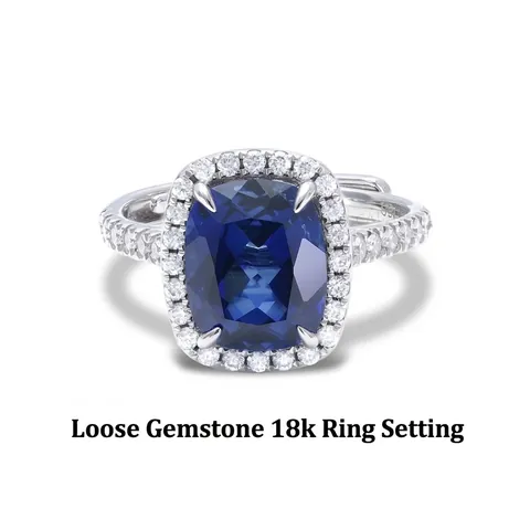 Lab Created Royal Blue Sapphire Cushion Cut Loose Stone Synthetic Gemstone With Inclusions For Jewelry Ring Making Accessory DIY