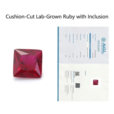 Princess Slijpvorm Losse Edelsteen In Laboratorium Gekweekte Robijn Vierkant Rood Voor Sieraden Maken DIY