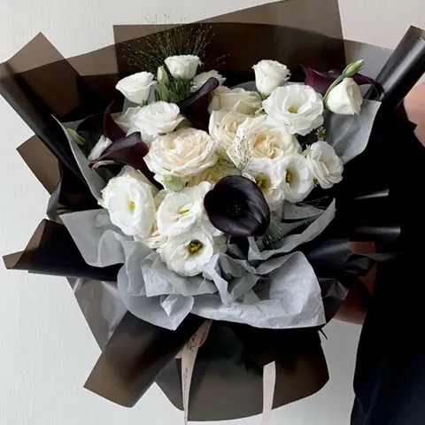 Papier d'Emballage de Fleurs Mat Coréen Imperméable Papier Oujia Bicolore Recto-Verso pour Bouquet Fournitures d'Art Floral Emballage Cadeau Bricolage Matériau de Fleuriste