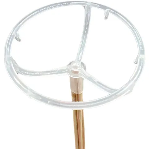 Support de Bouquet de Snacks Base Fixe en Plastique et Bâtons de Bambou pour Emballage Cadeau DIY Créatif