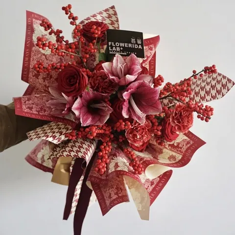 Carta da Pacchi per Fiori Pied de Poule Carta Speciale Impermeabile Più Fogli per Confezioni Regalo San Valentino Matrimonio Forniture Decorative
