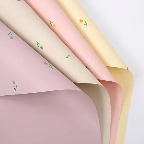 Cynthia Tulpe Blumenmuster Blumenstrauß Geschenkpapier Wasserdicht Kunststoff Geschenk Verpackungsmaterial Für Floristen Party