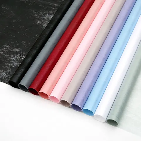 Carta da Imballaggio per Fiori Tinta Unita Opaca Marshmallow in Fibra Carta per Confezioni Floreali Regalo