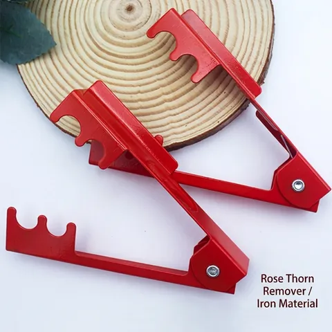 Pinza per Spine di Rosa in Ferro Strumento da Giardino Professionale per Rimozione Spine Pinza per Foglie in Metallo Rosso