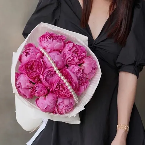 Catena di Perle Artificiali Bianche per Decorazione Bouquet di Fiori Accessori Artigianali Floreali Fai-da-te Materiale per Imballaggio Festa di Matrimonio