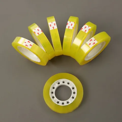 Transparent Small Adhesive Tape For Flower Bouquet Wrapping DIY Floral Office Stationery Sealing Tape High Viscosity