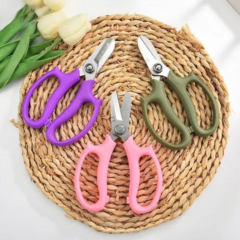 Multi-Purpose Stainless Steel Floral Scissors Rose Pruning Shears Professional Gardening Tools For Florist Ribbon Paper Cutting Scissors