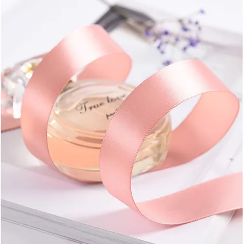 Solid Color Satin Ribbon Polyester Silk-Like Webbing For Flower Bouquet Gift Wrapping DIY Crafts Baking Decoration Party Supplies
