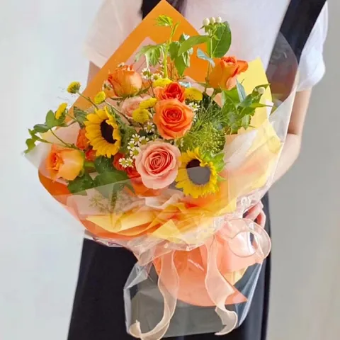 Clear Waterproof Cellophane Wrapping Paper Thickened OPP Plastic Film For Flower Bouquet Gift Box Packaging Party Decor