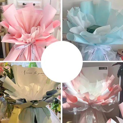 Mini Forro de Embalaje de Flores de Plástico Estilo Coreano Herramienta de Fijación de Ramos de Plástico para Floristería Decoración de Base de Arreglos Florales