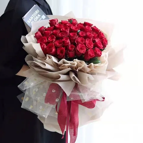 Papier d'Emballage de Fleurs en Fil de Maille de Bronzage à Pois de Style Hepburn Matériel d'Emballage de Cadeau de Bouquet Tulle Transparent Élégant pour la Décoration Florale de Fête de Mariage DIY