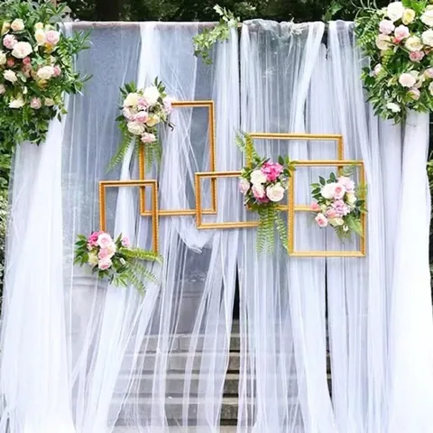 Romantische Breite Große Rolle Schneegaze Tulle Für Hochzeitsdekoration Blumenverpackung Event Szenenlayout Transparenter Stoff Zeremonie Hintergrund Dekor