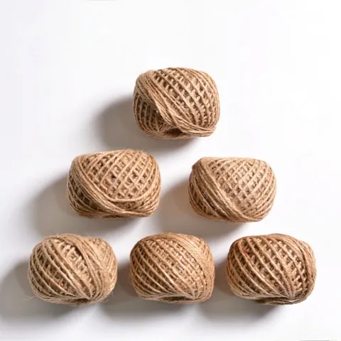 Natural Jute Twine Vintage Hemp Rope For Floral Gift Wrapping DIY Craft Handwoven Twine Decorative Cord For Flower Shop